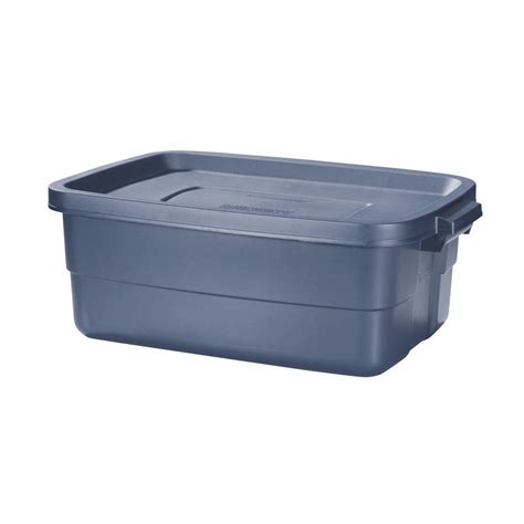 rubbermaid roughneck 10 gallon box dark indigo metallic|rubbermaid roughneck 10 gallon.